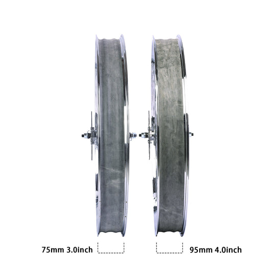 side view of Micargi 29*3.0 29*4.0 Alloy Electroplating Wheel Set with Coaster Brake