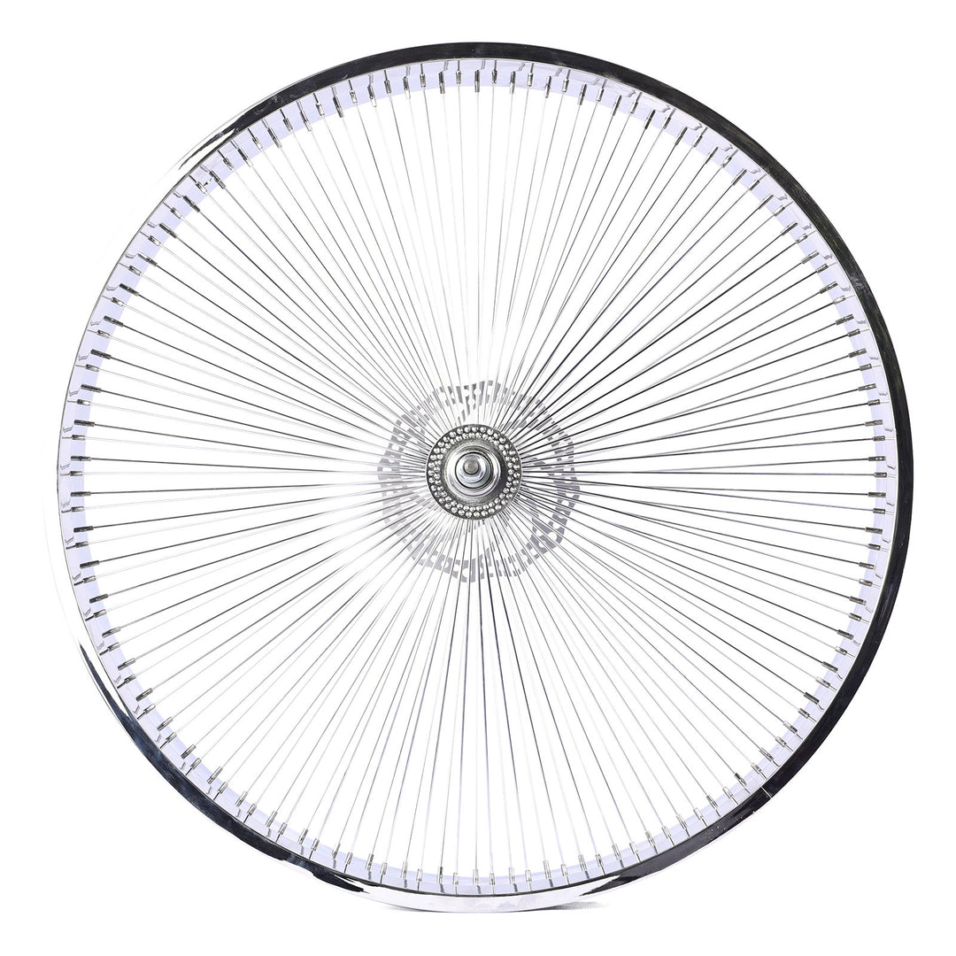 Micargi Chrome Fat Rims Wheel Set for 26"*3" with 7-speed Disc Brake