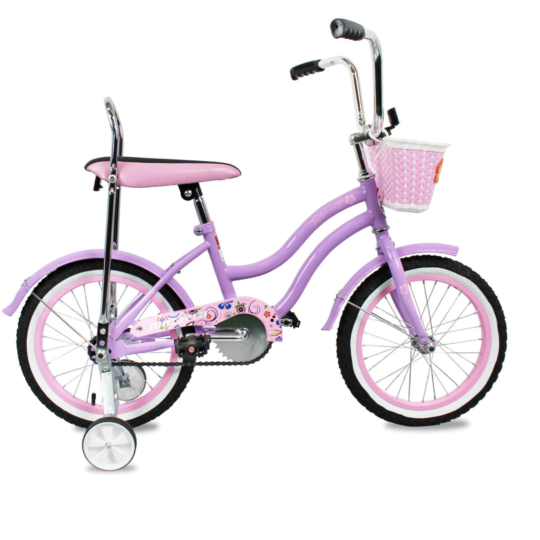 Micargi Taylor kid bike with training wheel purple 16"
