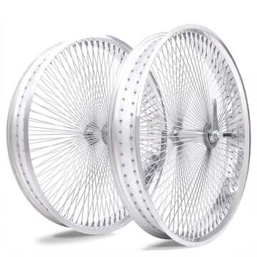 Micagi WH-TR9529140 29"X4"X13GX140H ALUMINUM POLISH FAT RIMS WHEEL SET.