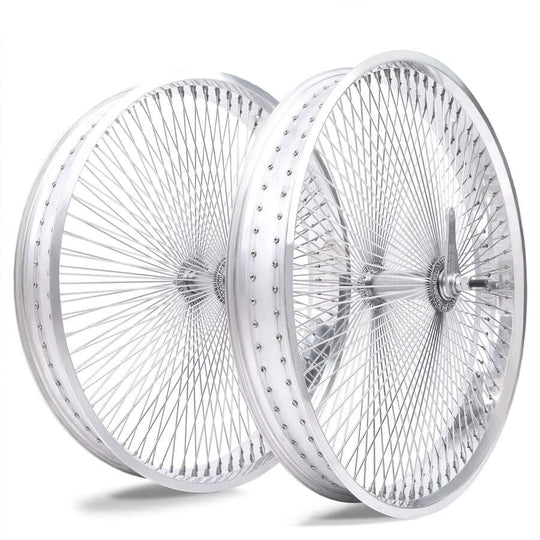 Micagi WH-TR9529140 29"X4"X13GX140H ALUMINUM POLISH FAT RIMS WHEEL SET.