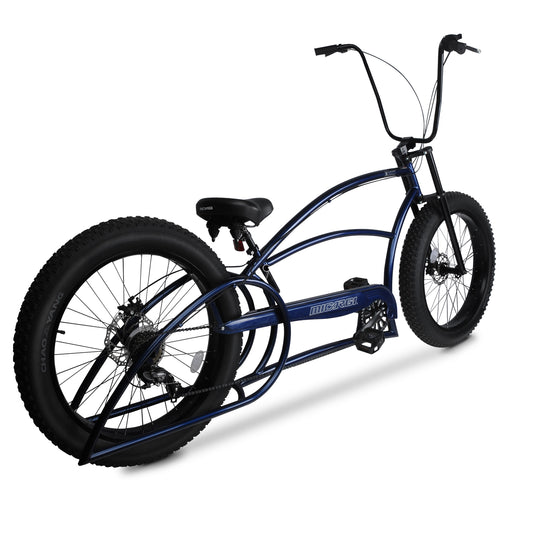 Side View of Micargi Bombita XLE 7/ GT7 Chopper Cruier Bike 7-speed Disc Brake