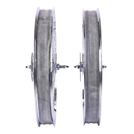 Side view of Micargi Bicycle Wheel Set for 29"3" with 7 Speed Disc Brake 140 Spokes for Cruiser Bike