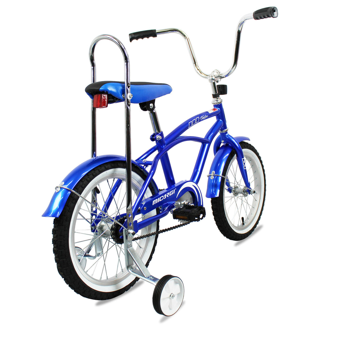 side view of Micargi Taylor kid bike with training wheel coaster brake
