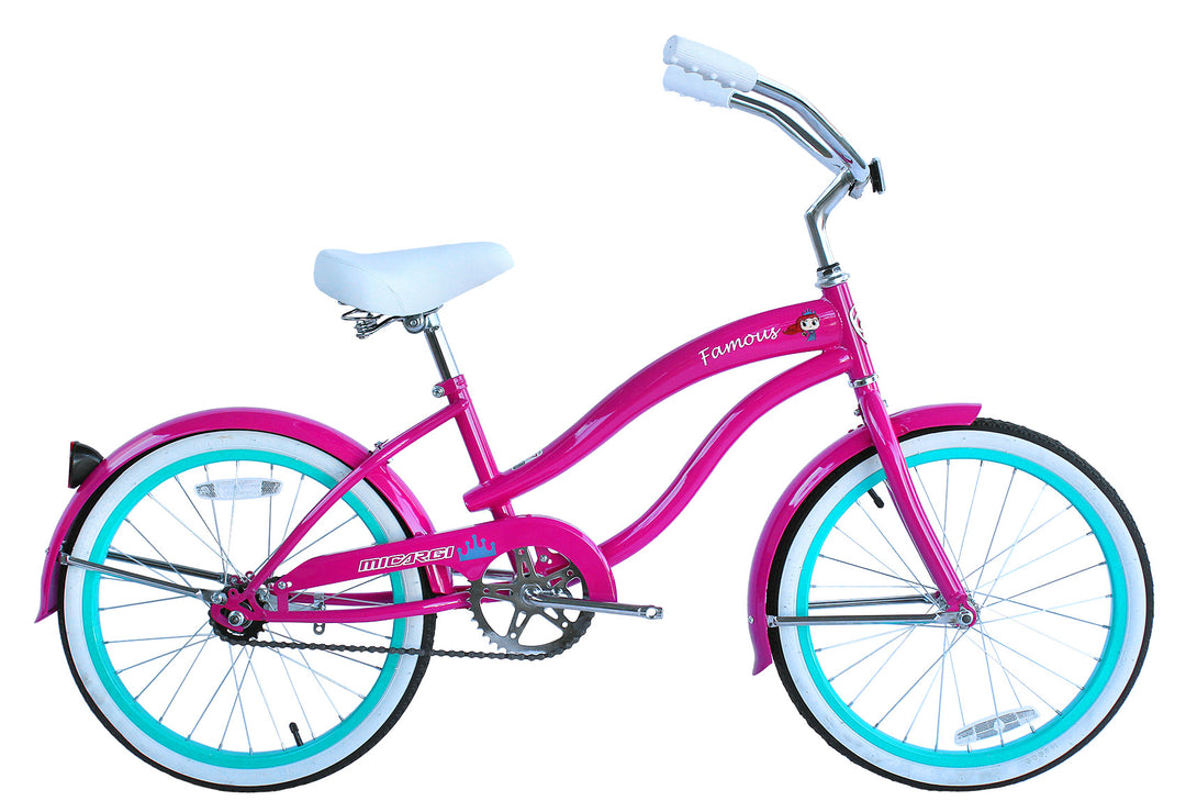 Micargi FAMOUS Beach Cruiser Bike with Moon-type Handlebar Coaster Brake