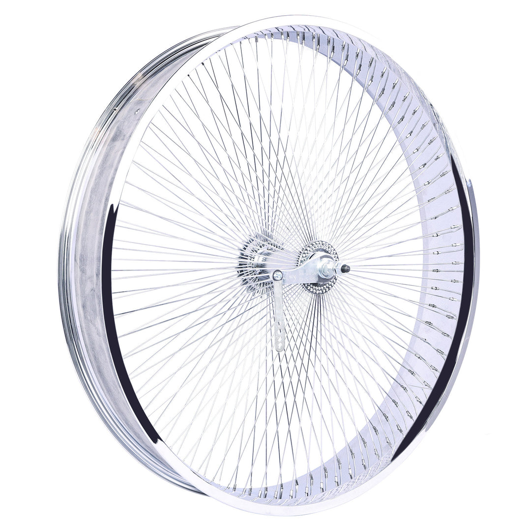 Side View of Micargi Chrome Rear Wheel 29*4.0 Alloy Electroplating Coaster Brake