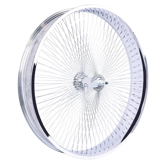Side View of Micargi Chrome Rear Wheel 29*4.0 Alloy Electroplating Coaster Brake