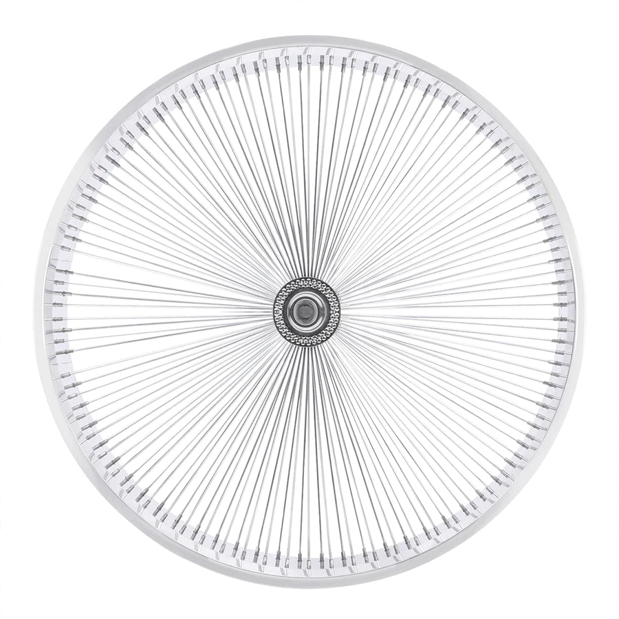 Micargi WH-TR9526140 26"X4"X13GX140H ALUMINUM POLISH FAT RIMS WHEEL SET.