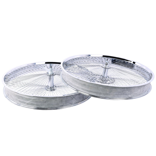 Micargi 29"*3" Chrome Fat Rim Bike Wheelset with Coaster Brake for Cruiser Bike