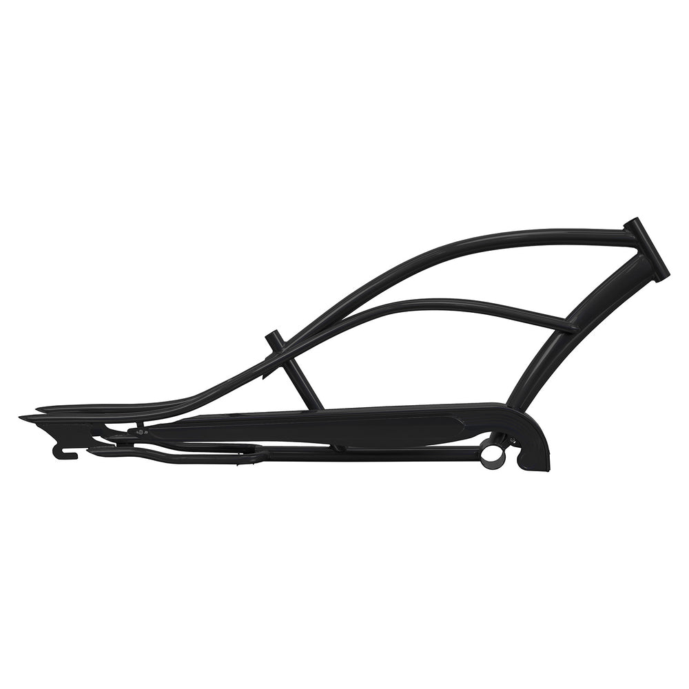 Micargi MUSTANG-GT 26" Stretch Cruiser Steel Frame Chain Guard included Black
