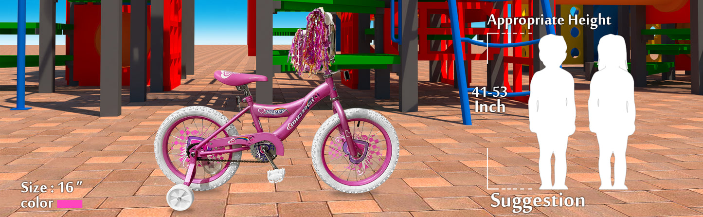 Micargi Kiddy Kids Bike 16" BMX S-Type Frame Coast Brake