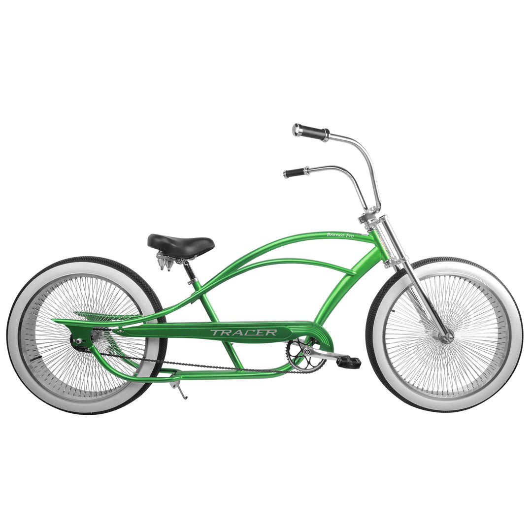 Micargi Bronco Pro 26” Stretch Cruiser Bike Green Coaster Brake