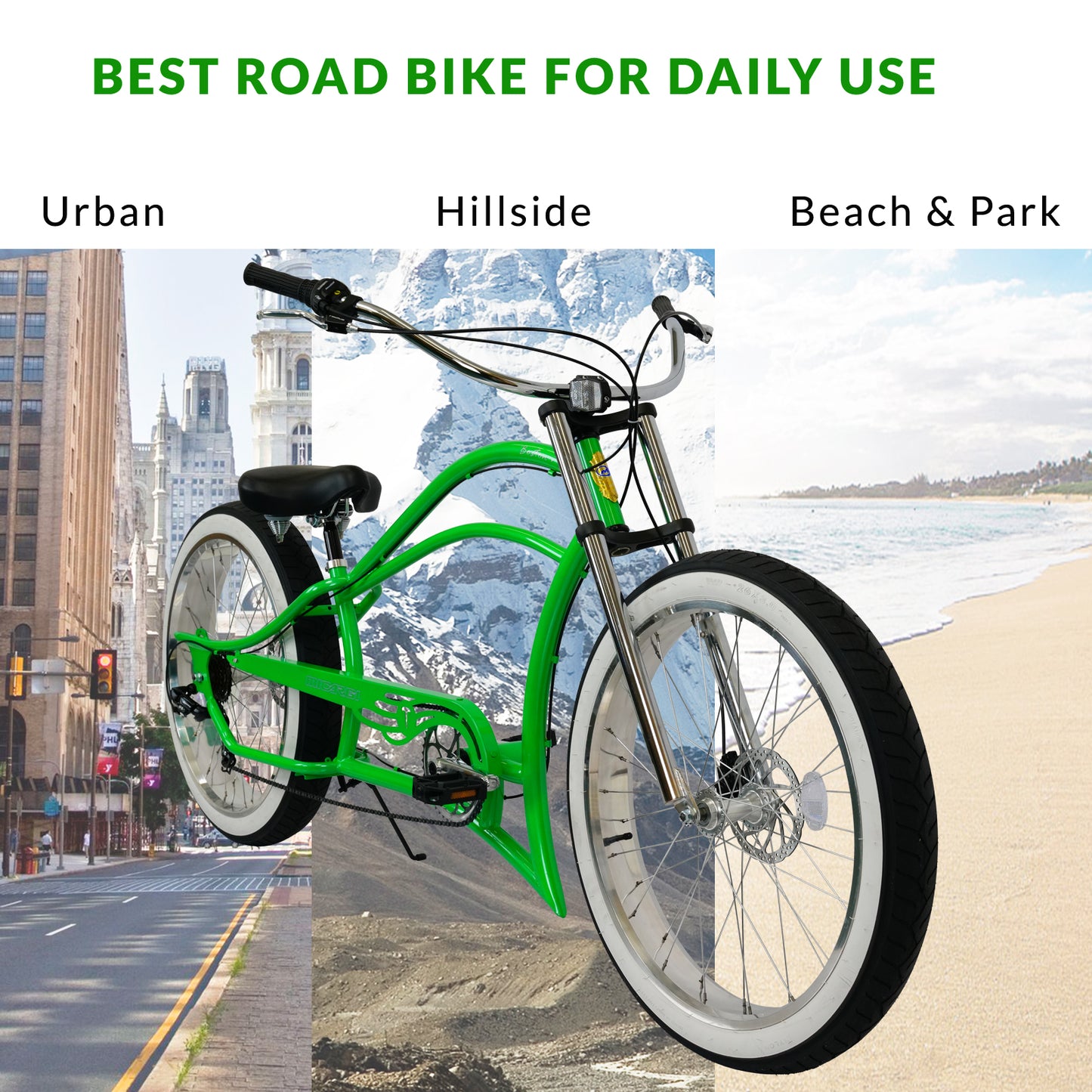 Micargi Boston 7 Stretch Cruiser Bike