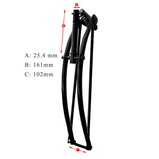 Micargi FK-SP26161102 26" Lowrider Bike Classice Spring Fork Regular Bend