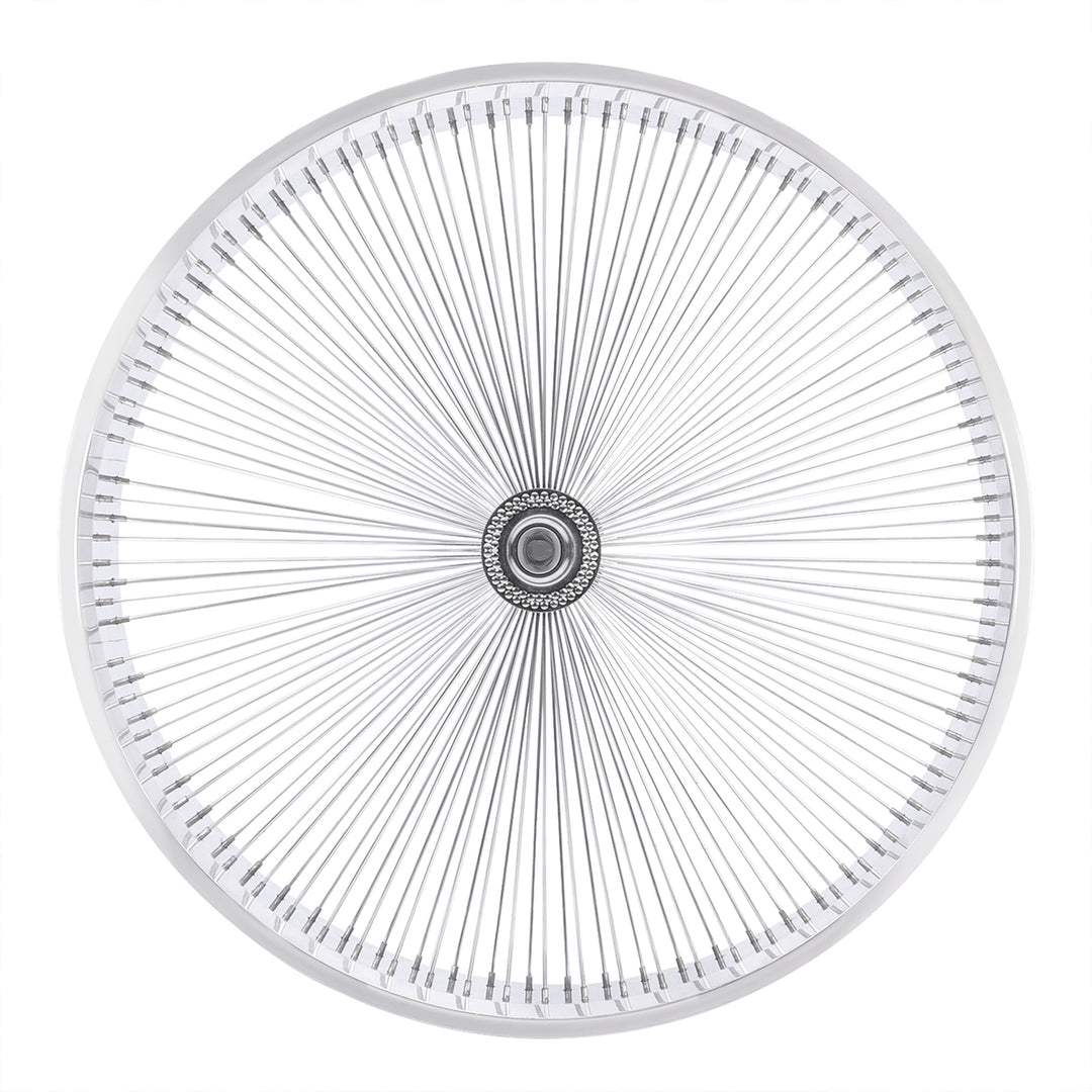 Micargi 26"X3"X13GX140H Aluminum Polish Fat Rims Wheel Set