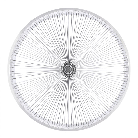 Micargi 26"X3"X13GX140H Aluminum Polish Fat Rims Wheel Set