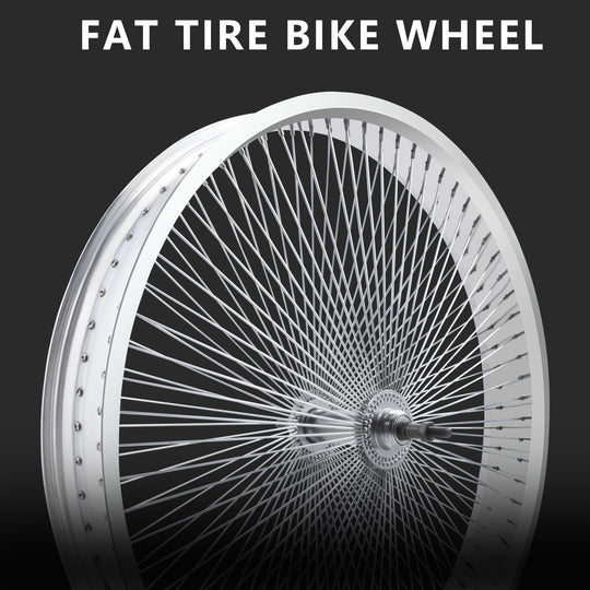 Side View of Micargi 13GX140H Fat Rims Wheel Set FOR 7 SPEED Disc Brake 26" 3" 4" Tire Polish