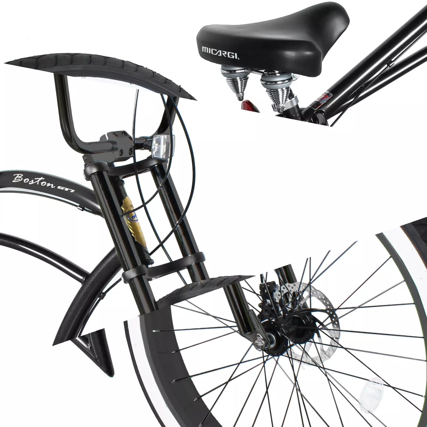 Micargi Boston GT7 Stretch Cruiser Bicycle