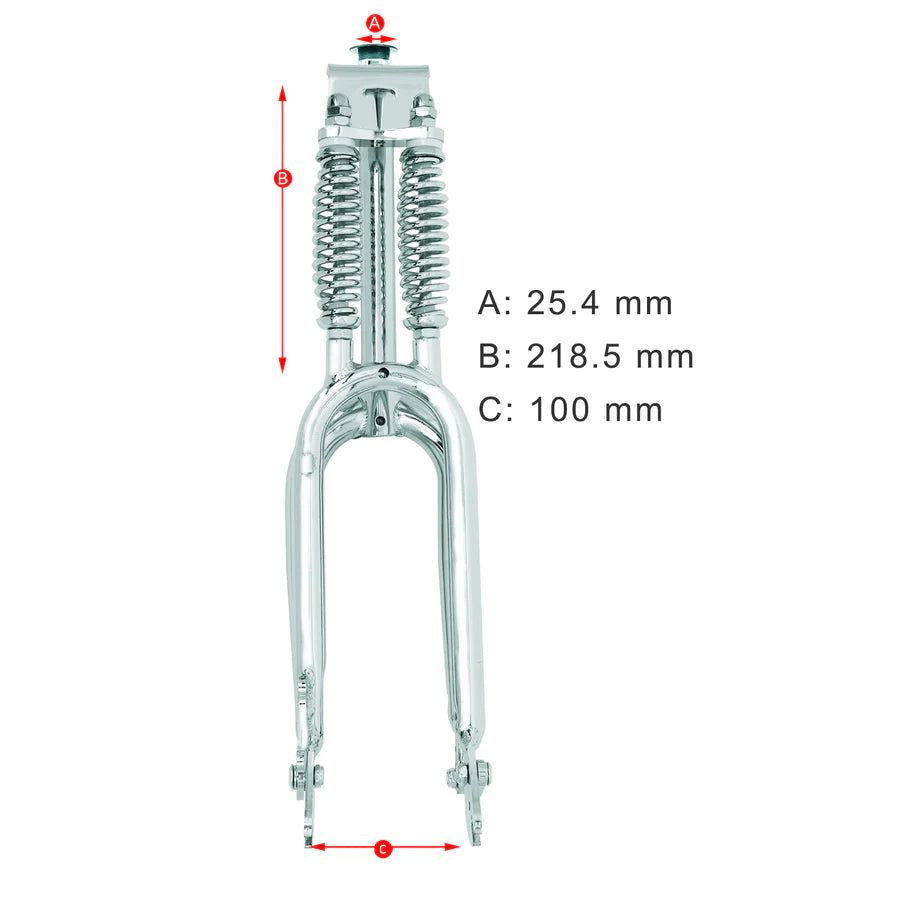 Micargi FK-DS20218100D 20‘’ Classic Dual Spring Fork for Disc Brake