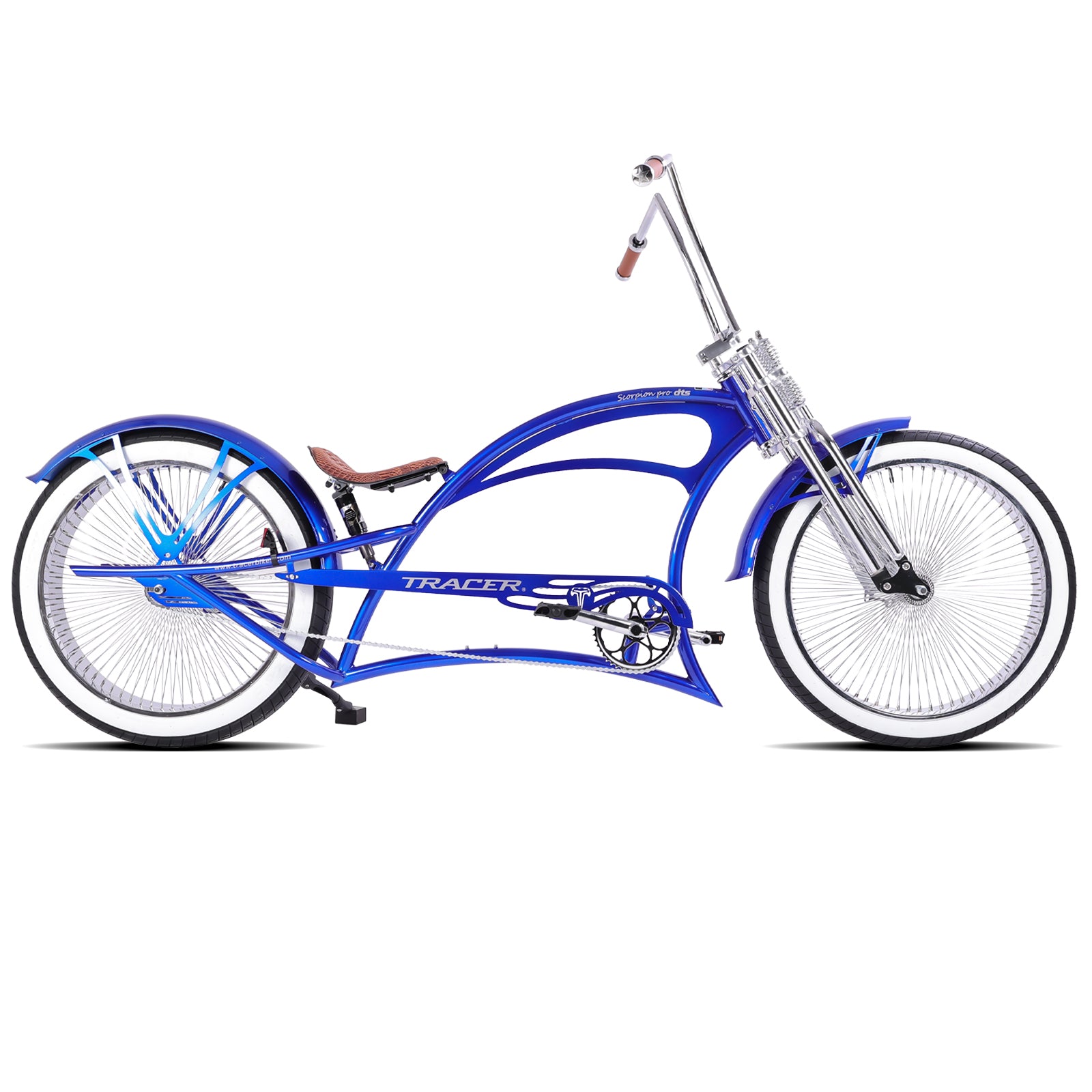 Scorpion Pro DTS Stretch Cruiser Bike | Fat Tire Chopper