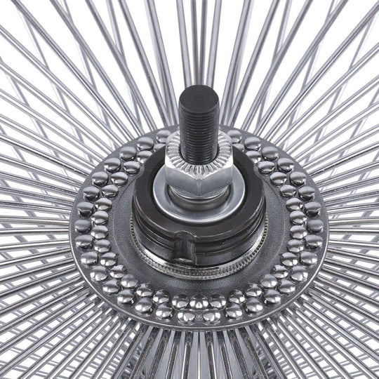 Micagi WH-TR9529140 29"X4"X13GX140H ALUMINUM POLISH FAT RIMS WHEEL SET.