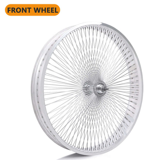 Micagi WH-TR9529140 29"X4"X13GX140H ALUMINUM POLISH FAT RIMS WHEEL SET.