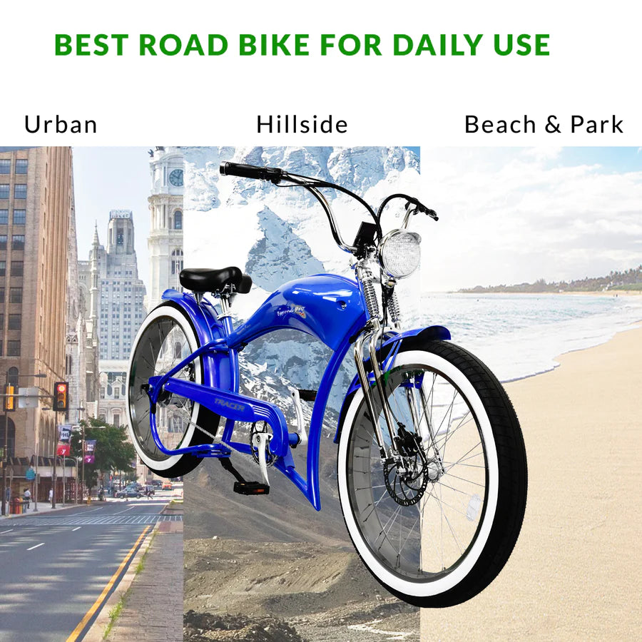 Tracer Twenty5 DS 500W Chopper Cruiser E-Bike