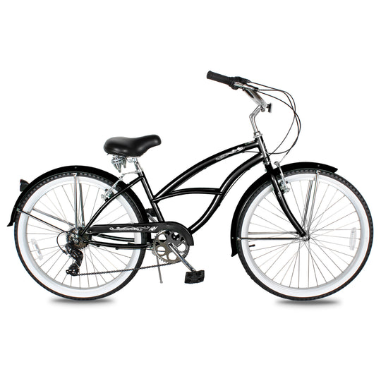 Micargi Pantera Women's Beach cruiser Bike 7 Speed Hi-ten steel frame