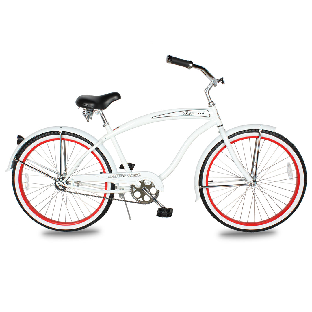 Micargi 26" Rover Lightweight Beach Cruiser Bike for Men low handlebar