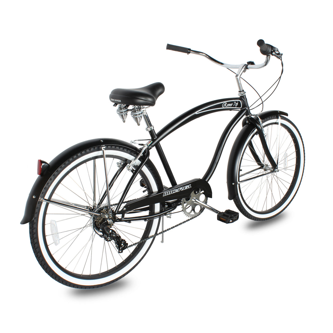Side view of Micargi 26" Rover Lightweight Beach Cruiser Bike for Men low handlebar