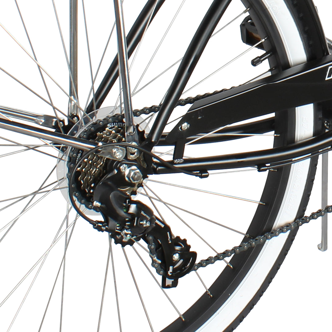 Close up of Micargi 26" Rover Beach Cruiser Bike for Men 7-speed
