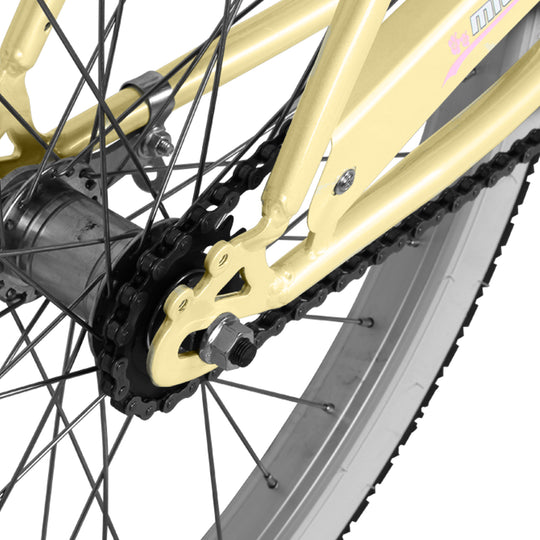 Close up of Micargi Pantera Women's Beach cruiser Bike coaster brake 1 Speed