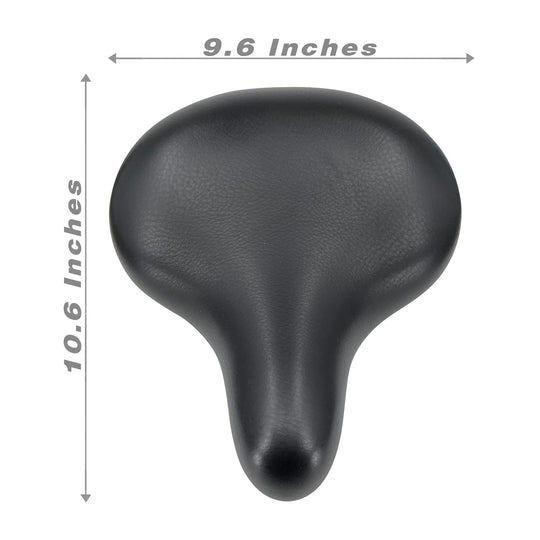 Micargi Oversized Soft Padded Bike Saddle with dual spring in black