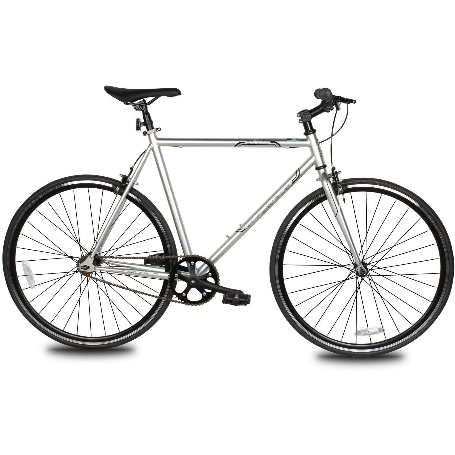 fixed gear bike wiki Micargi 48 cm Hi-Ten Steel & Aluminum Frame Fixed Gear Road Bicycle, White, RD-269-48-WHI
