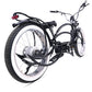Side view of Tracer Stretch Cruiser Electric Bike 800W Rear Hub Motor Disc Brake in Black