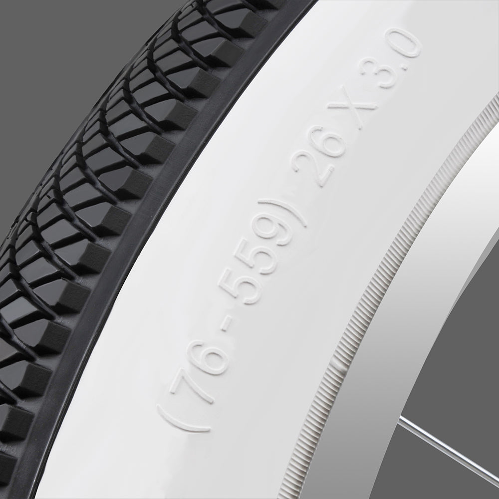 Micargi TR-WD-W1111 26x3.0 inches White Wall Tire