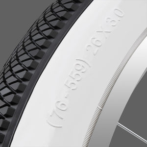 Micargi TR-WD-W1111 26x3.0 inches White Wall Tire