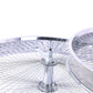 Close up of Micargi 29"*3" Chrome Fat Rim Bike Coaster Brake Rear Wheel
