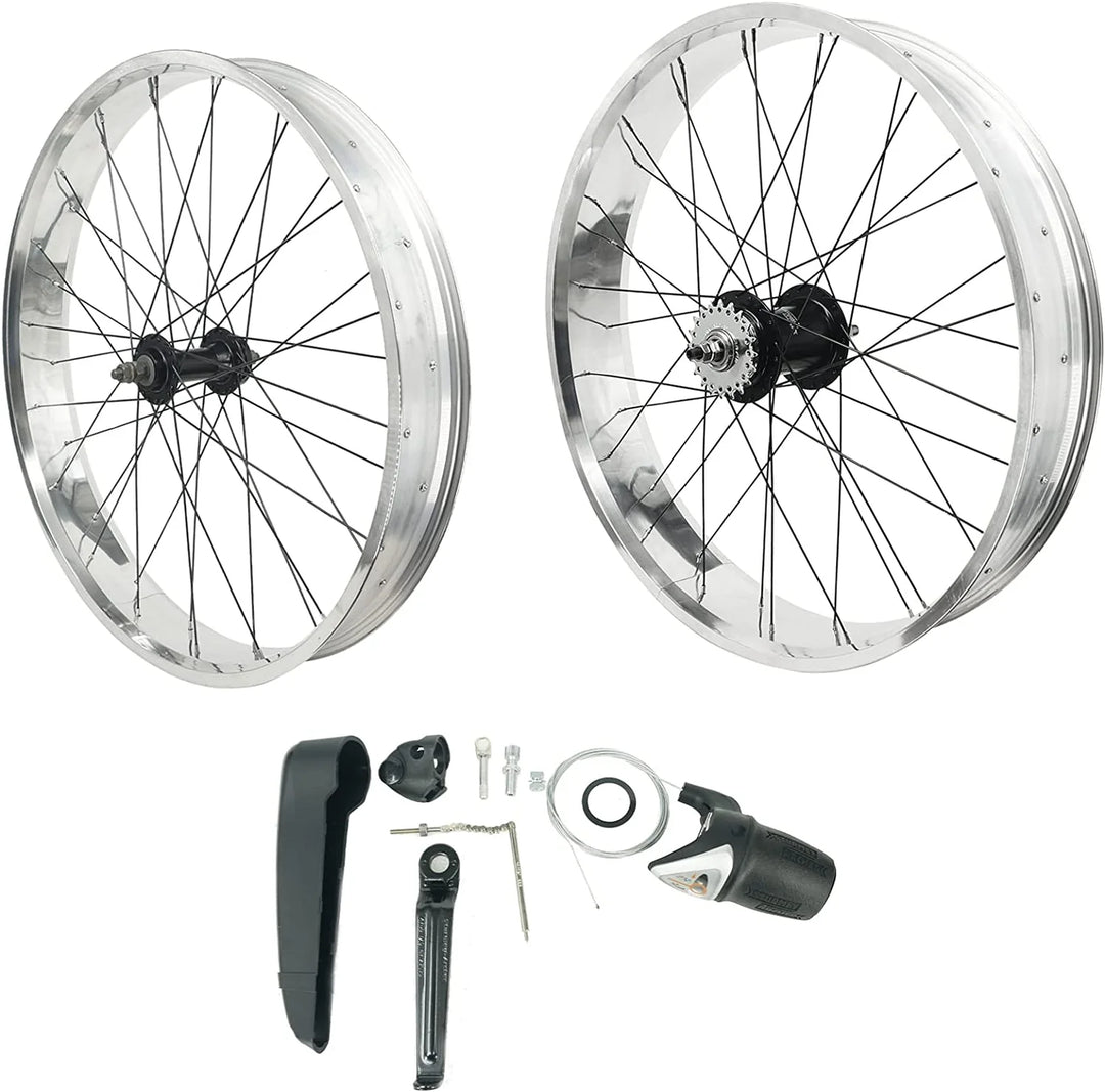 Micargi WH-2640RK3-PLS-B Cruiser Bicycle Wheel Set