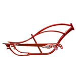 Micargi Bronco chopper Stretch cruiser bike frame 26" coaster brake 7 Speed Red