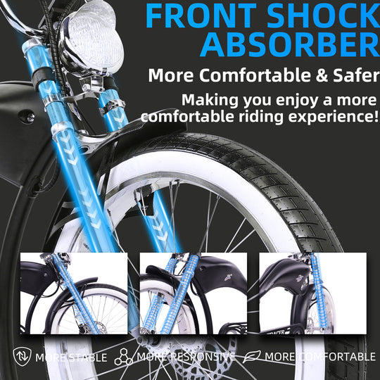 Tracer Twenty5 GT 500W 26" CRUISER E-BIKE