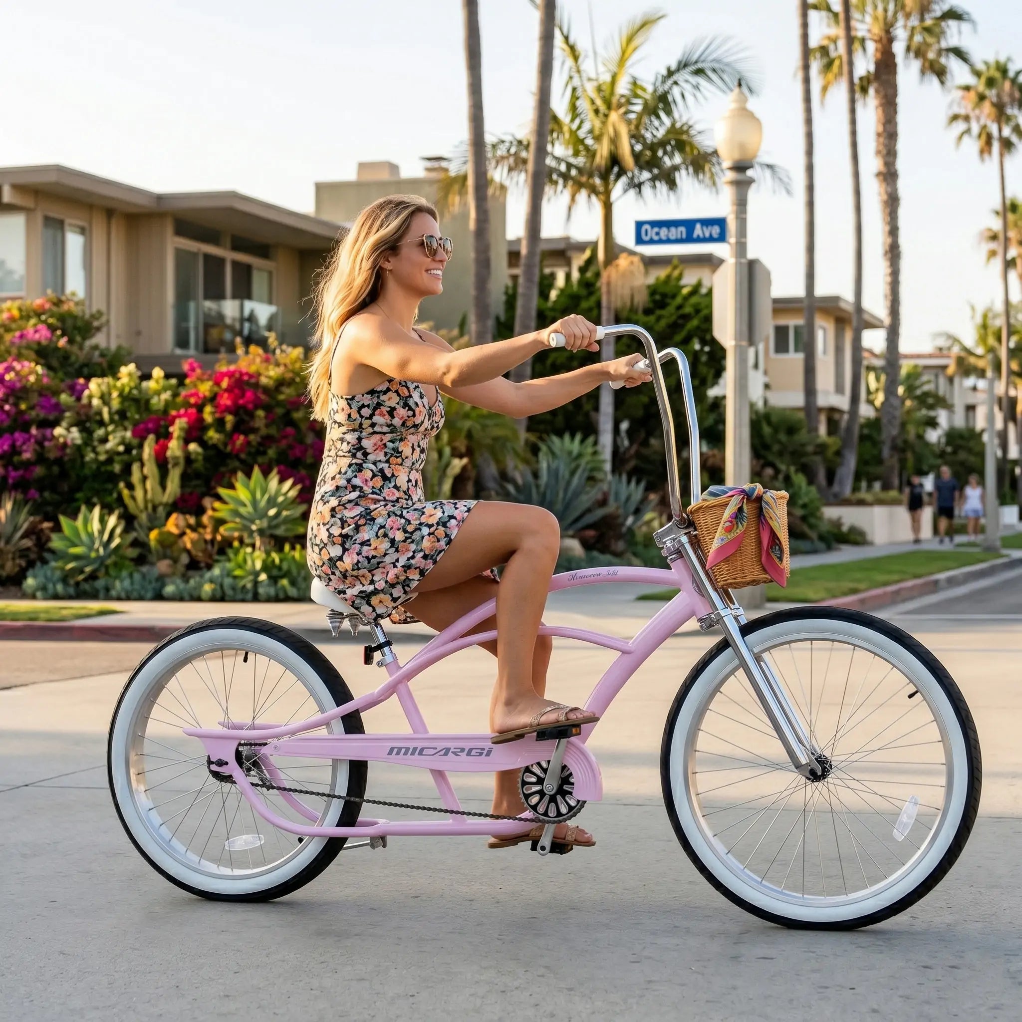 Micargi Bronco 29'' Stretch Chopper Cruiser Bike - Micargi Bikes