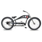 Micargi Vancouver 26" Chopper Cruiser Bike in matte black with triple tree fork