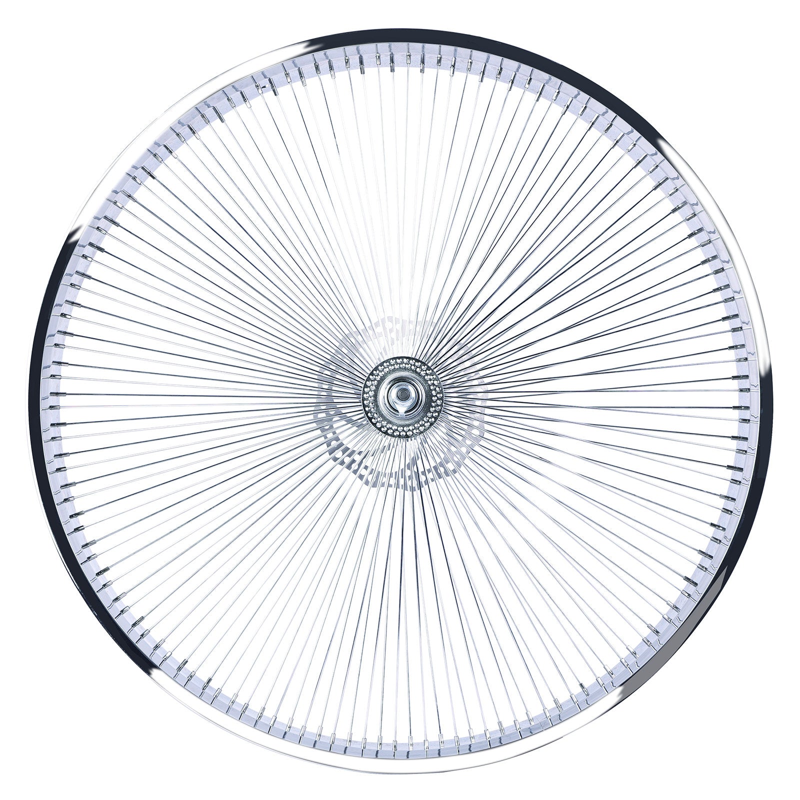 Micargi 29"*3" Chrome Fat Rim Bike Front Wheel with Disc Brake