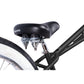Close up of Micargi Vancouver 26" Chopper Cruiser Bike with wide dual spring saddle