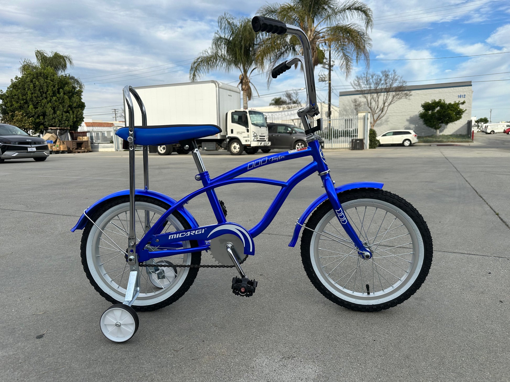 Micargi Taylor kid bike with training wheel 16" blue