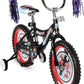Side View of Micargi Kiddy Kids Bike 16" BMX Style Frame Coast Brake Black