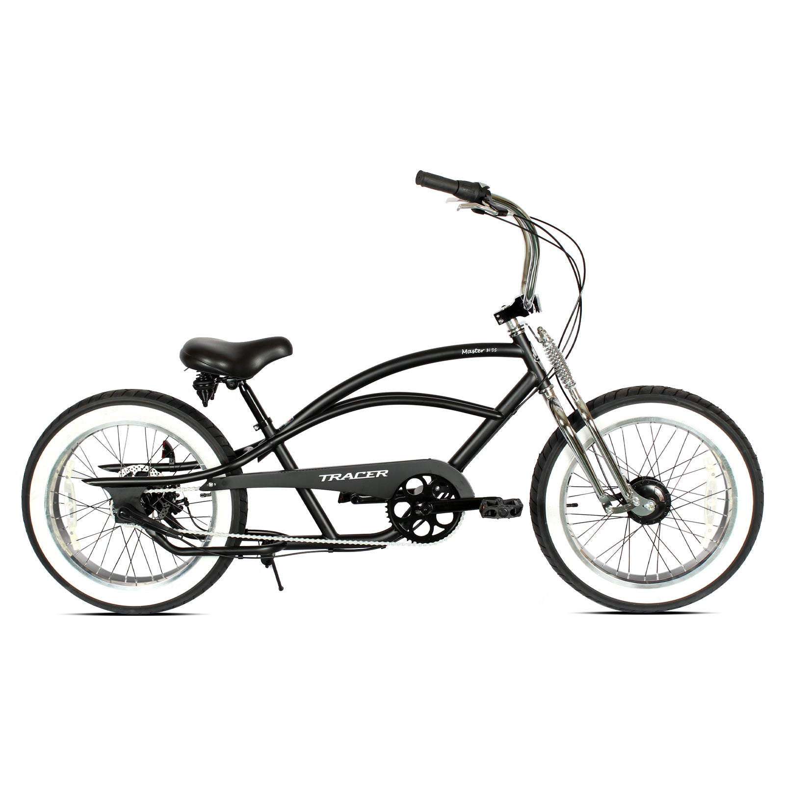 Master 3i 20-inch 3-speed stretch chopper cruiser bike