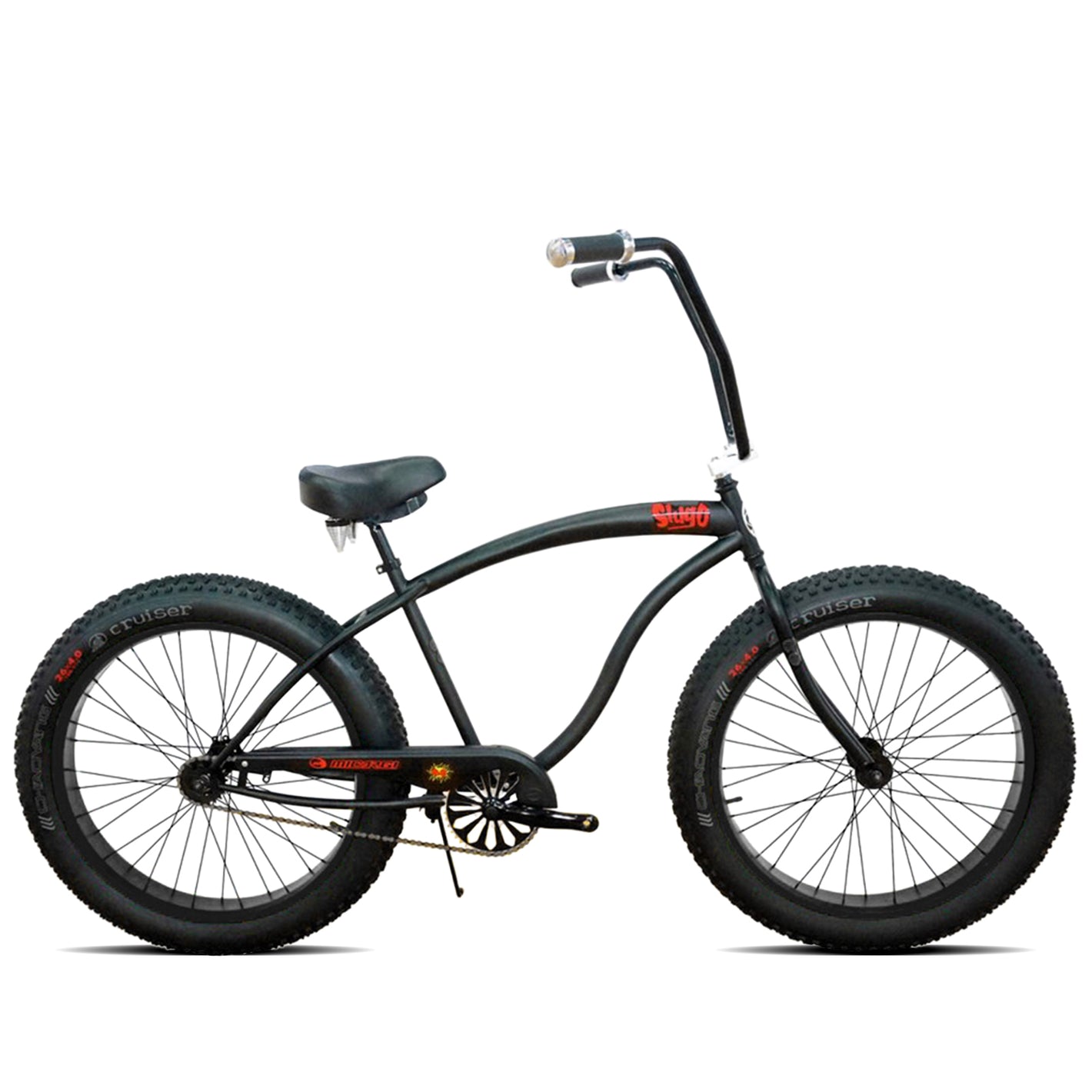 Micargi Slugo A Male 26" Beach Cruiser Bike with 1-Speed coaster Brake and FAT Tires