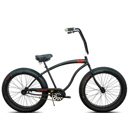 Micargi Slugo A Male 26" Beach Cruiser Bike with 1-Speed coaster Brake and FAT Tires